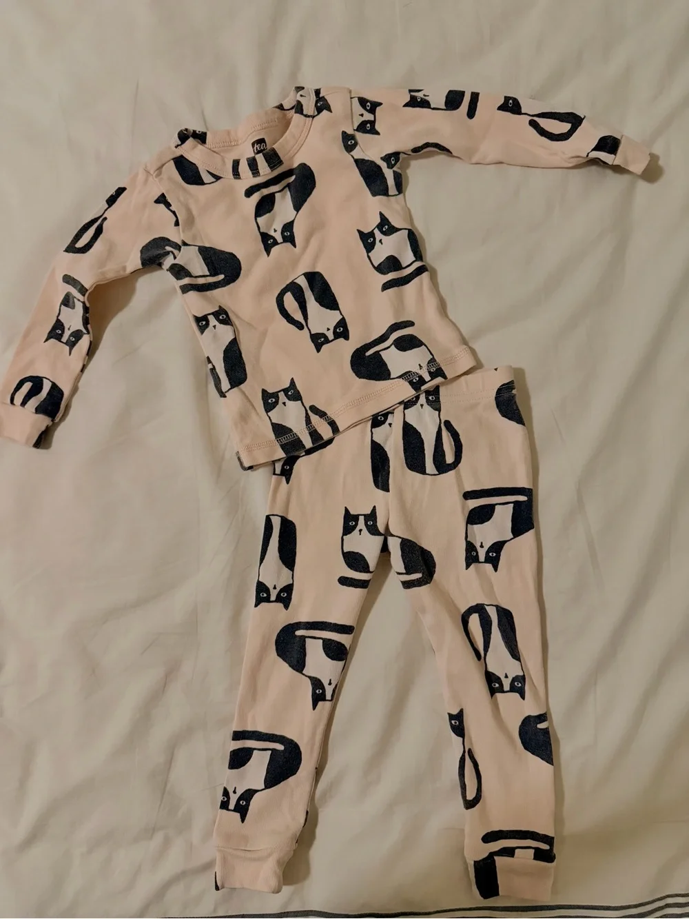 Tea Collection Kids Pajamas-set of 2 Cat Prints